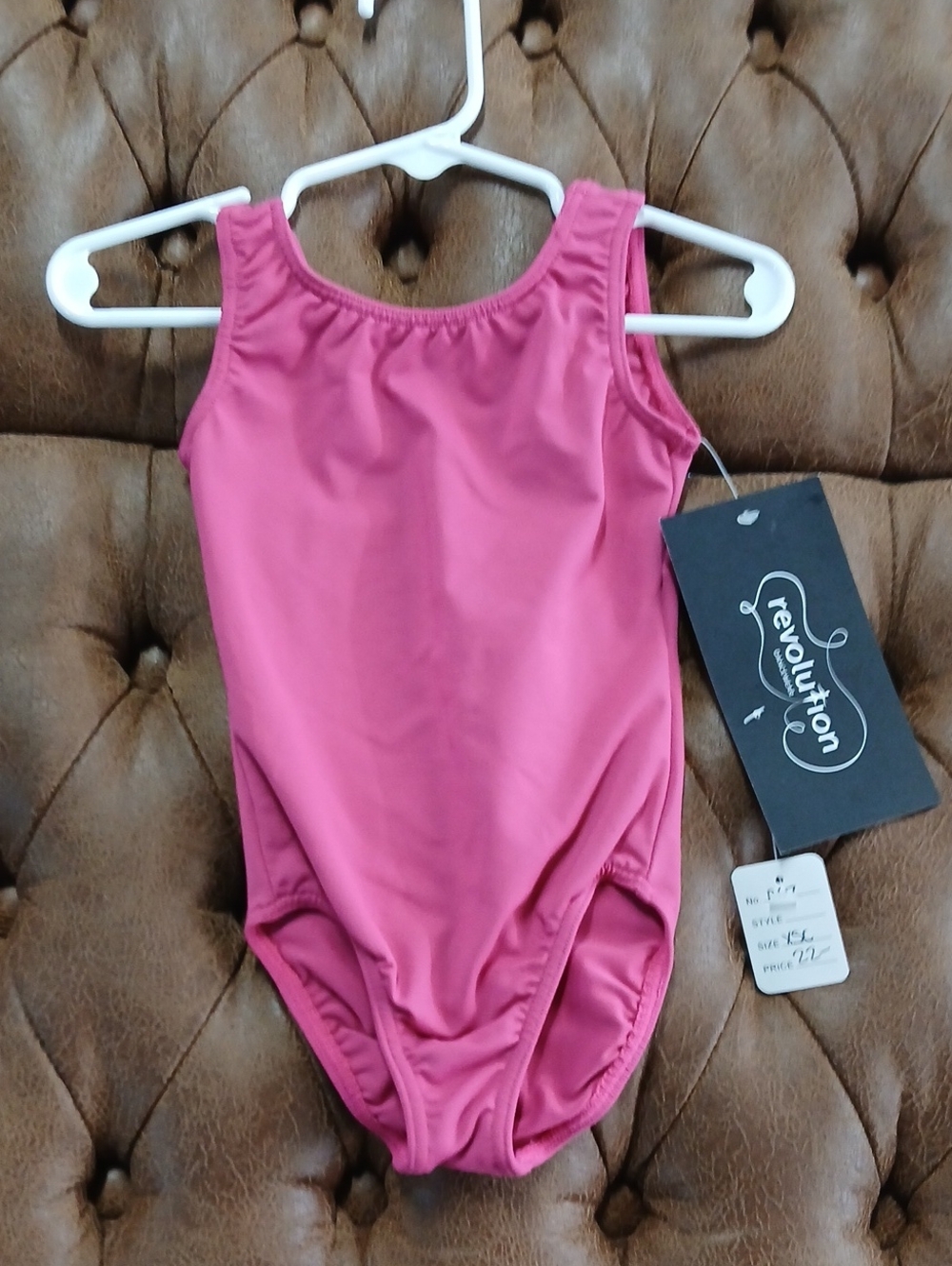 Revolution Girls' Bright Pink Leotard